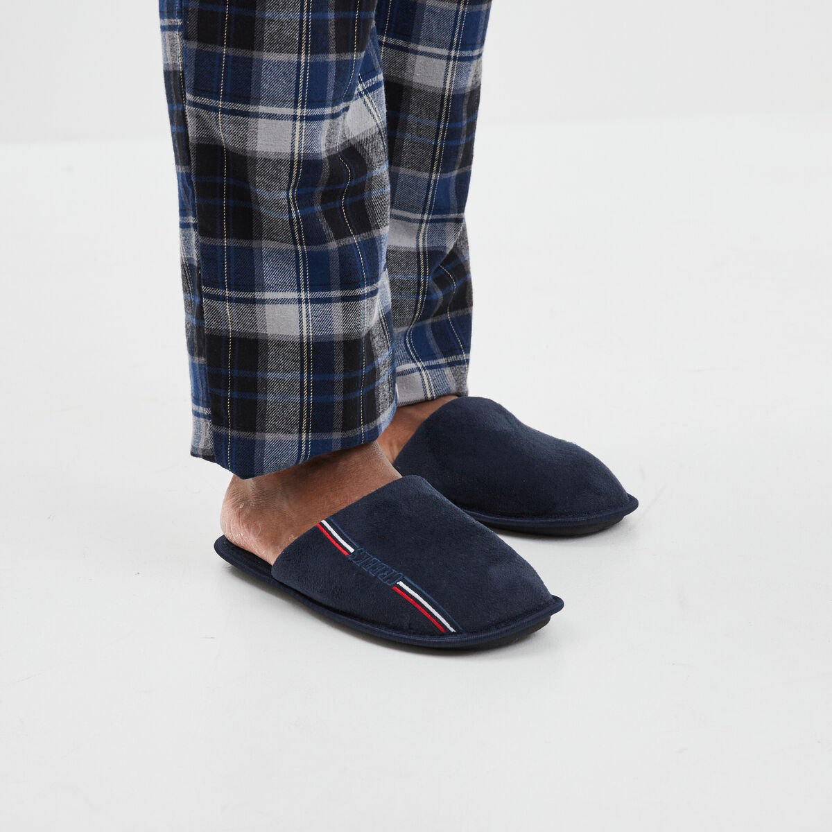 Chaussons mules Creeks bleu marine homme