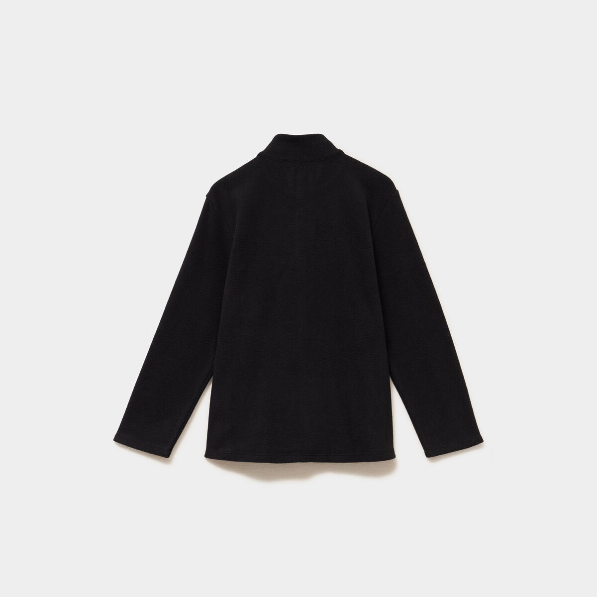 Gilet polaire zipp&eacute; manches longues noir mixte