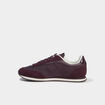 Baskets su&eacute;dine &agrave; lacets bordeaux femme