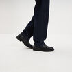 Derbies crant&eacute;es &agrave; lacets noir homme