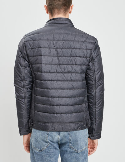 Blouson droite zippée gris homme