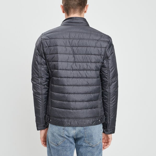 blouson droite zippee gris homme Blouson droite zippée gris homme