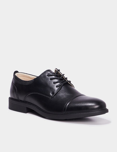 Derbies lacées noir homme