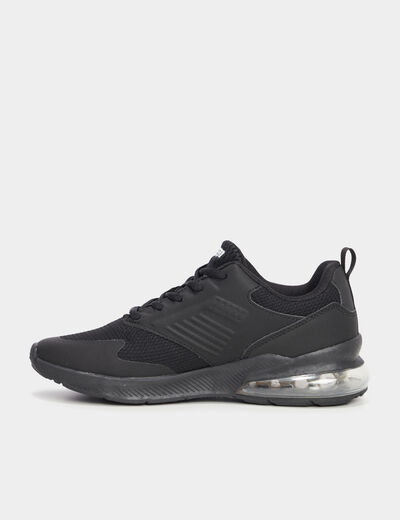 Baskets running à lacets Kappa noir garçon