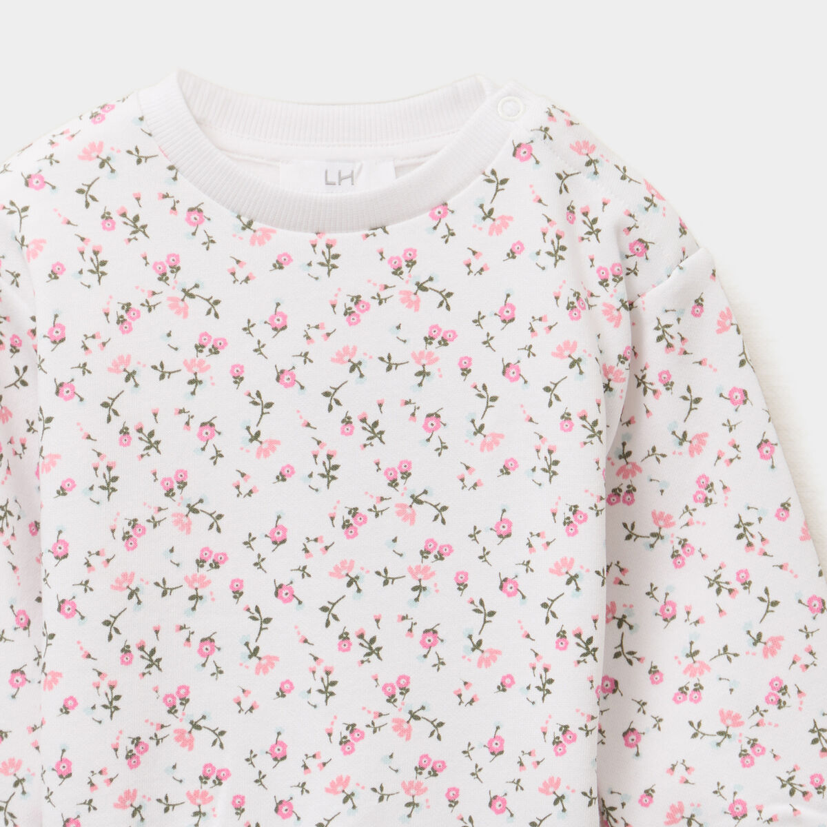 Ensemble sweat et legging ecru bébé fille