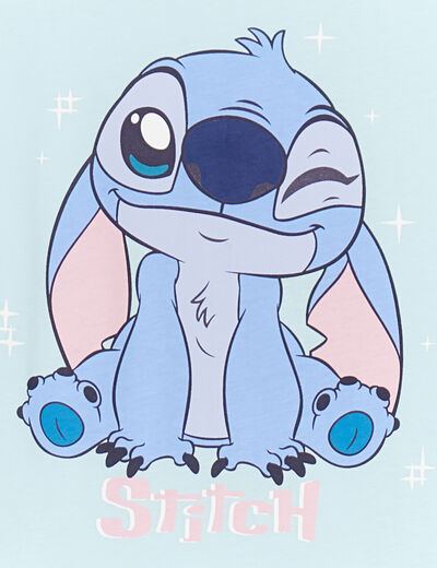 Ensemble pyjama pantalon coton Stitch vert fille