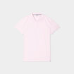 Polo ajusté manches courtes coton rose femme