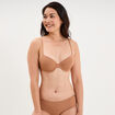 Soutien-gorge corbeille padd&eacute; microfibre vieux rose femme