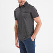 Polo droit manches courtes 1 poche buste gris foncé homme