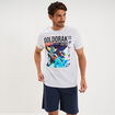Ensemble pyjama short t-shirt Goldorak gris clair homme