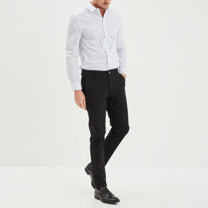 pantalon chino slim coton noir homme Pantalon chino slim coton noir homme