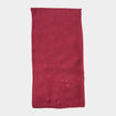 Foulard bords à franges fines prune femme