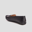 Mocassins avec noeuds noir femme