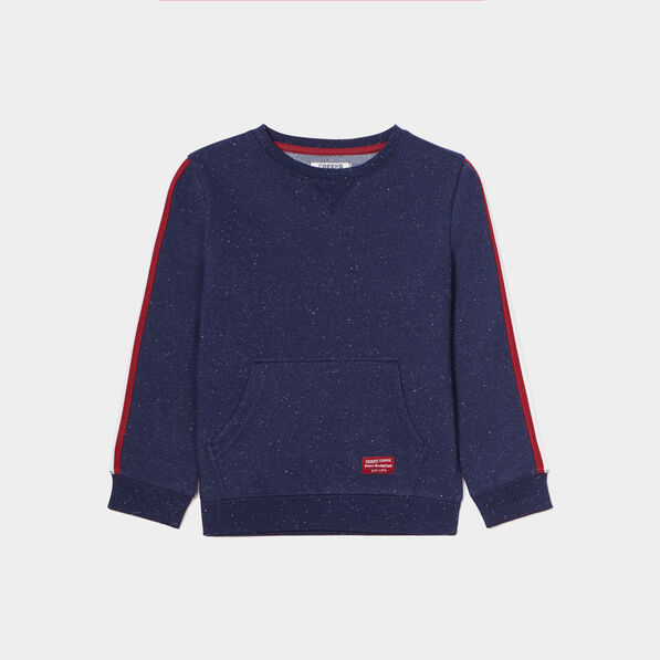 Sweat à col rond Creeks bleu marine garçon