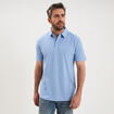 Polo manches courtes bleu ciel homme