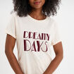 T-shirt manches courtes coton blanc femme