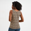 Débardeur coton bretelles larges sable femme