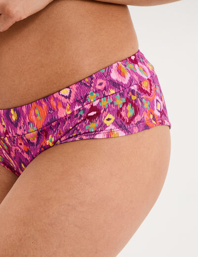 Bas de maillot de bain shorty violet femme