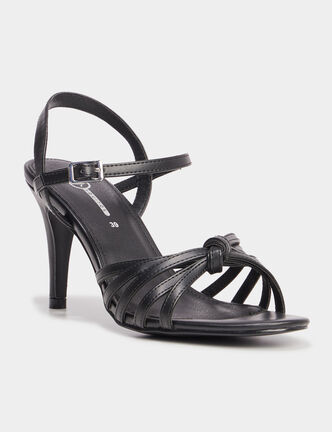 Sandales à talons Mosquitos noir femme