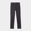 Jeans slim taille haute denim noir femme