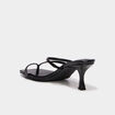 Mules &agrave; talons kitten heels noir femme