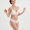 Shorty en dentelle blanc femme