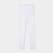 Legging taille haute blanc femme