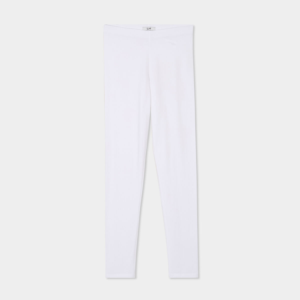 Legging taille haute blanc femme