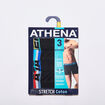 Lot 3 boxers coton stretch Athena noir homme