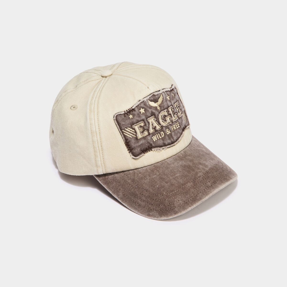 Casquette coton avec bride ajustable sable homme
