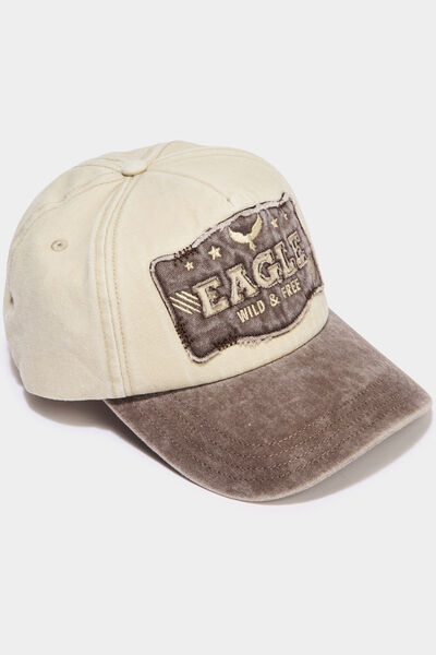 Casquette coton avec bride ajustable sable homme