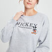 Sweat à col rond Mickey gris clair femme