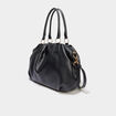 Sac &agrave; main avec bandouli&egrave;re amovible noir femme