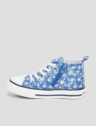 Tennis montantes en toile Creeks bleu fille