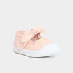 Babies brod&eacute;es renforc&eacute;es semelle souple rose b&eacute;b&eacute; fille