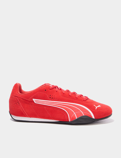 Baskets running en cuir Puma Catch SD rouge homme
