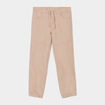 Pantalon regular taille élastiquée coton gris garçon