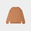 Sweat oversize manches longues col rond camel garçon