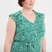 Robe droite sans manches blanc femme grande taille