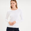 T-shirt thermique Damart x Trappeur blanc femme