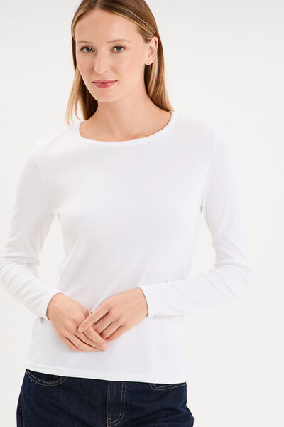 T-shirt thermique Damart x Trappeur blanc femme