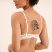 Soutien-gorge foulard avec dentelle blanc femme