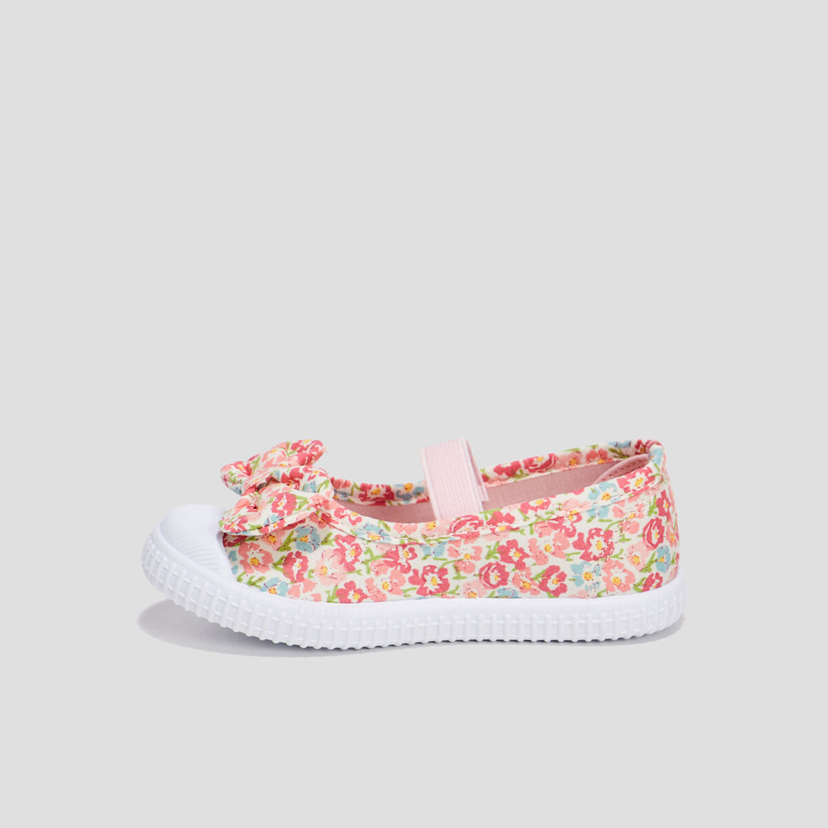 Babies toile avec noeuds bout renforc&eacute; multicolore fille