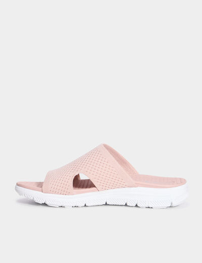 Chaussons mules rose femme
