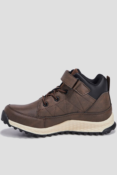 Baskets montantes Kappa Andem marron foncé garçon