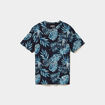 T-shirt manches courtes bleu marine homme