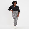 Legging en coton blanc femme grande taille