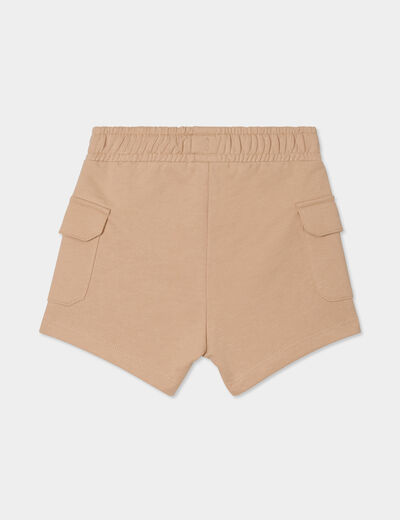 Short avec poches côtés marron clair bébé garçon