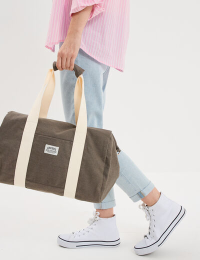 Sac bowling vert kaki femme