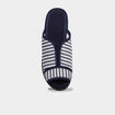 Chaussons mules compens&eacute;s ecru femme